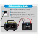 Smart Battery Charger 12V/24V 10A | 7-Stage Pulse Repair Lead-Acid AGM